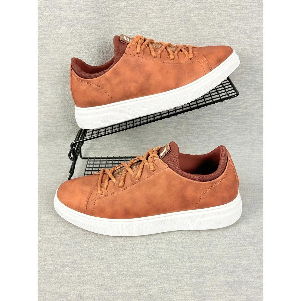 Samuel Hubbard Flight Low Top Sneakers Mens 7 M Burnished Tan Leather Mens
